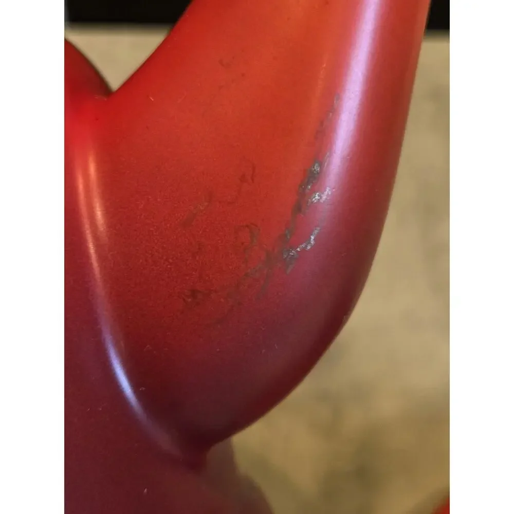 Le Creuset Traditional Stove Top Tea Kettle Pot 1.25 Qtz. Ombre Crimson Red GUC